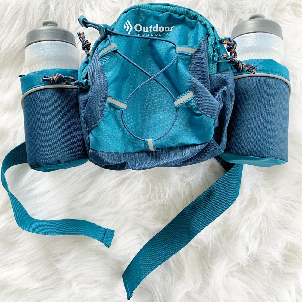 Outdoor products Fanny pick bag with water bottles
